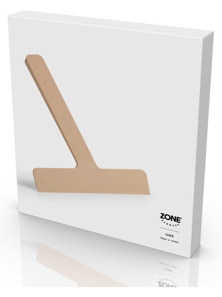 Bež brisalec za okna z držalom 22 cm Ume – Zone