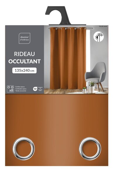 Zatemnitvena zavesa v barvi terakote 135x240 cm Occult – douceur d'intérieur