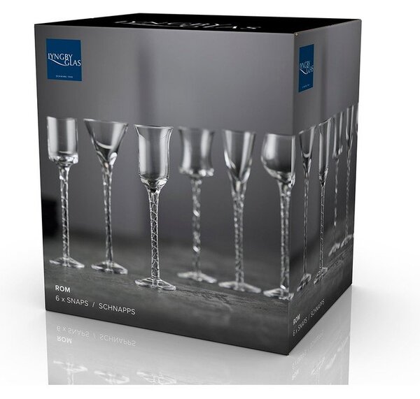 Kozarci v kompletu 6 ks za žganje 50 ml Roma – Lyngby Glas
