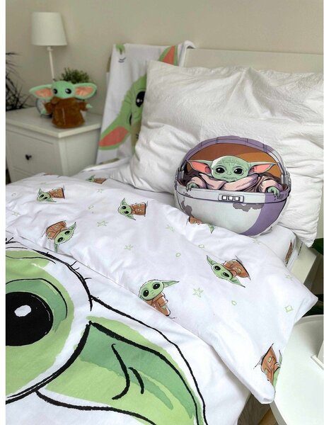 Otroška blazina iz mikropliša ø 40 cm Star Wars "Mandalorian 02" – Jerry Fabrics
