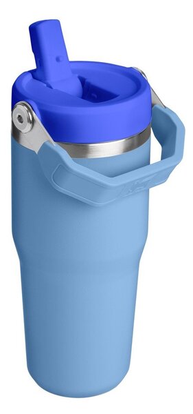 Modra termovka iz nerjavečega jekla 410 ml IceFlow™ Flip Straw 2.0 Tumbler Blue Sky – Stanley