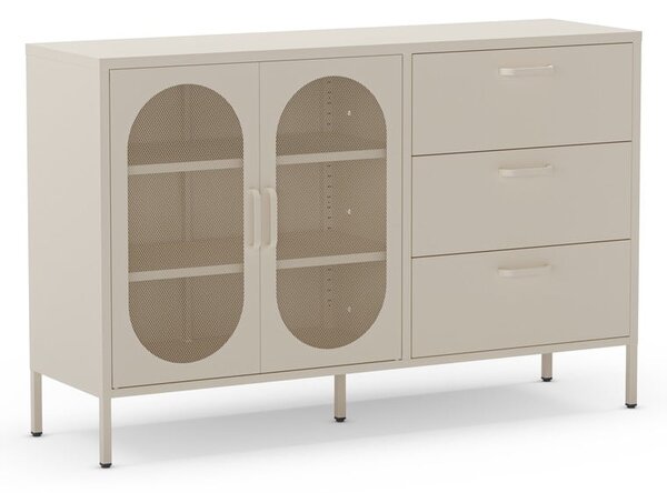 Kremno bela komoda 140x90 cm Diora – Marckeric