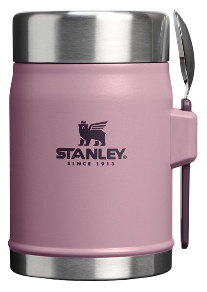 Vijolična termovka za hrano iz nerjavečega jekla 400 ml Legendary Food Jar + Spork Purple Smoke – Stanley