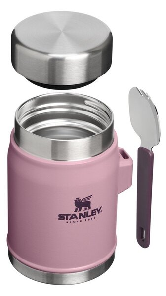 Vijolična termovka za hrano iz nerjavečega jekla 400 ml Legendary Food Jar + Spork Purple Smoke – Stanley
