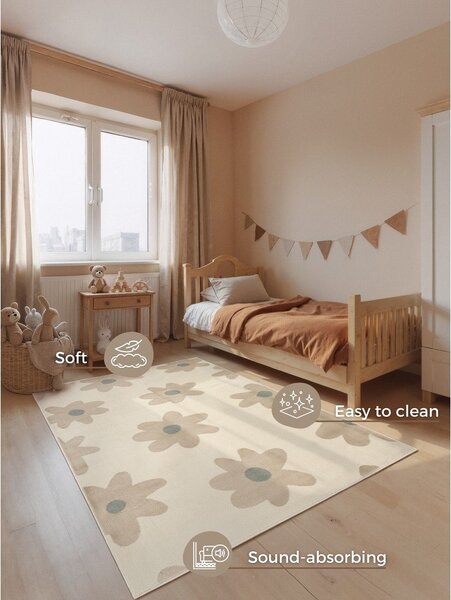 Bež otroška preproga 160x235 cm Bloomy – Hanse Home