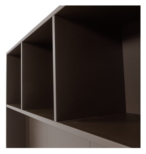 Temno rjav TV komplet iz masivnega bora 160x215x40 cm Meggy – WOOOD