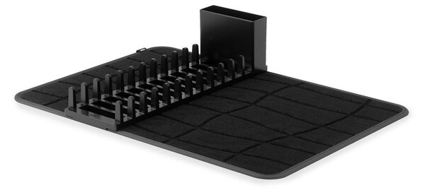 Mat črna plastična odcejalna podloga 61x43 cm Udry – Umbra