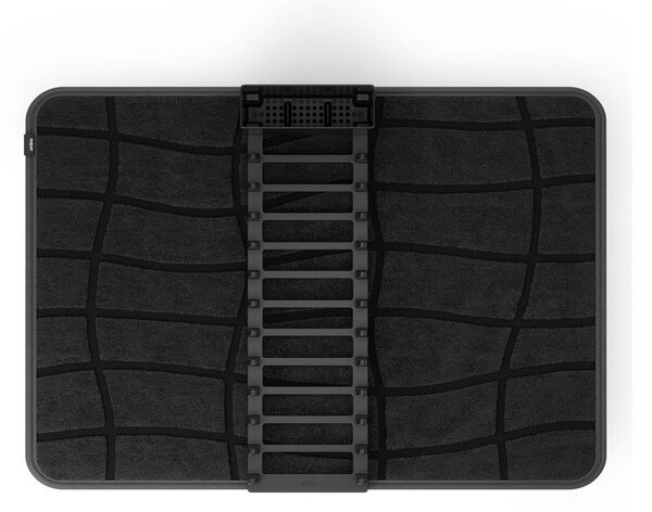 Mat črna plastična odcejalna podloga 61x43 cm Udry – Umbra