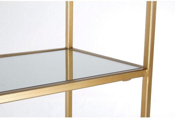Jeklen regal v zlati barvi 66x176x25,5 cm Elenor – Bizzotto