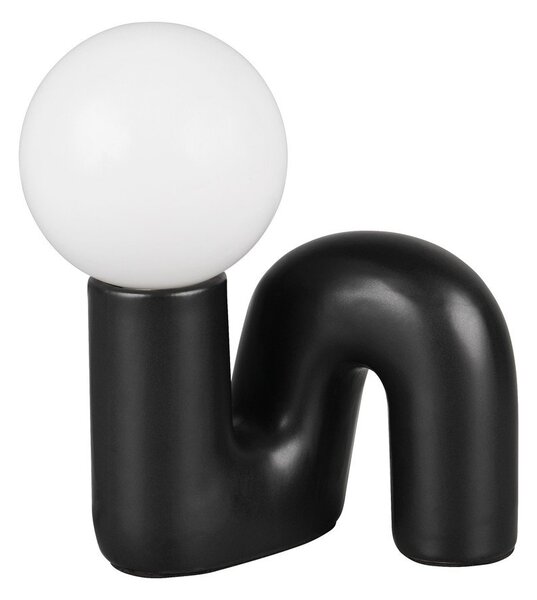 Črna keramična namizna svetilka (višina 21,5 cm) Quinn – Reality