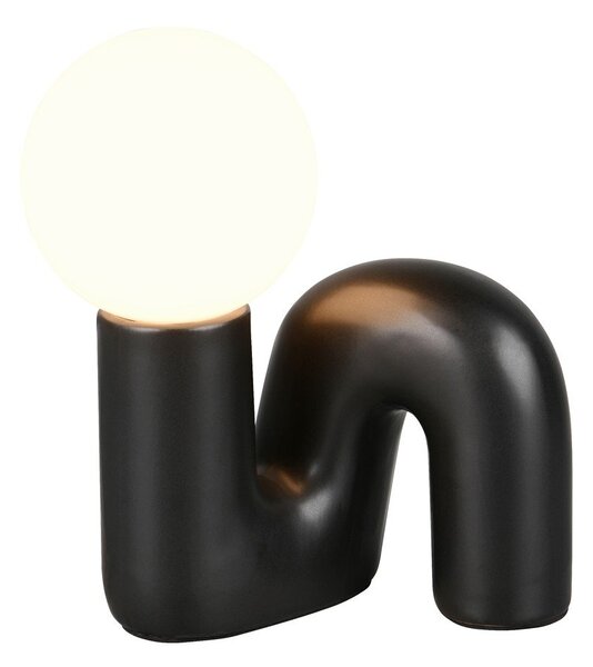 Črna keramična namizna svetilka (višina 21,5 cm) Quinn – Reality
