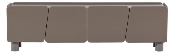 Rjava TV omarica iz masivnega bora 200x58x45 cm Root – WOOOD