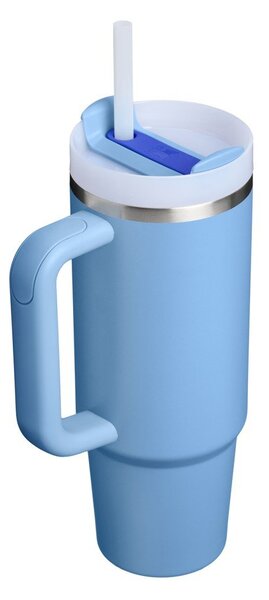 Modra termovka s slamico iz nerjavečega jekla 890 ml Quencher H2.O FlowState™ Tumbler Blue Sky – Stanley