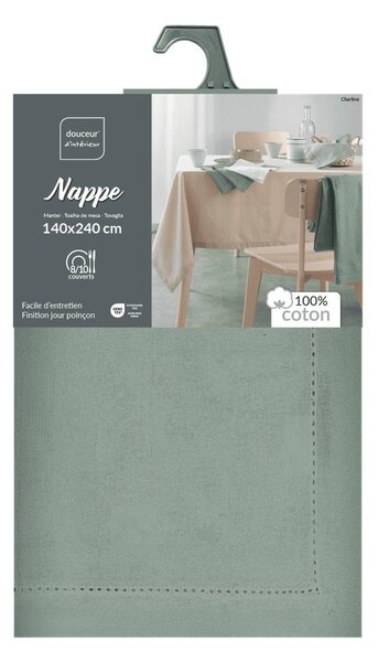 Bombažen pralen namizni prt 140x240 cm Charline – douceur d'intérieur