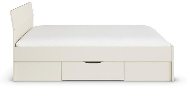 POSTELJA 140 cm x 200 cm , leseni material barve šampanjca