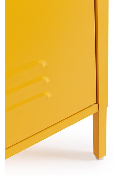 Rumena kovinska omara z možnostjo zaklepanja 38x185x46 cm Cambridge – Yes Everyday