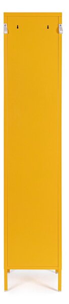 Rumena kovinska omara z možnostjo zaklepanja 38x185x46 cm Cambridge – Yes Everyday