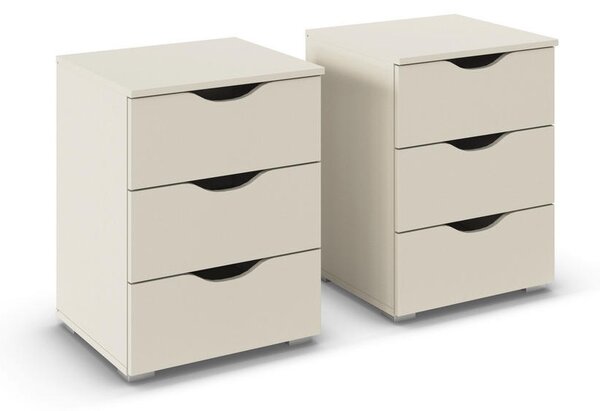 SET NOČNIH OMARIC, barve šampanjca