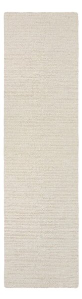 Slonokoščen ročno tkan volnen tekač 80x230 cm Harris Boucle – Flair Rugs