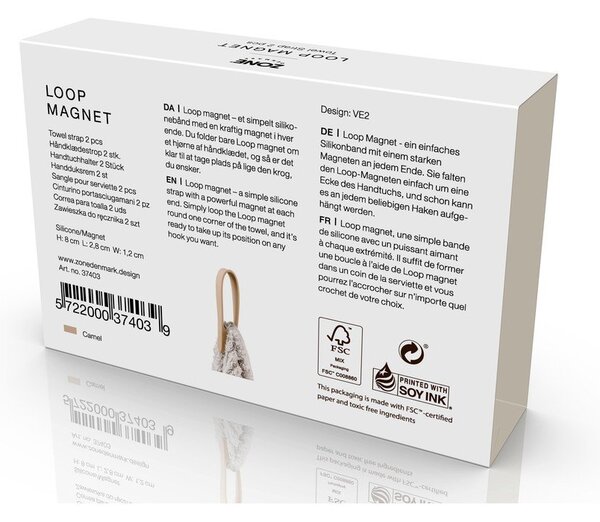 Bež sponke za brisače v kompletu 2 ks Loop – Zone