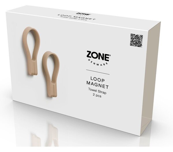 Bež sponke za brisače v kompletu 2 ks Loop – Zone