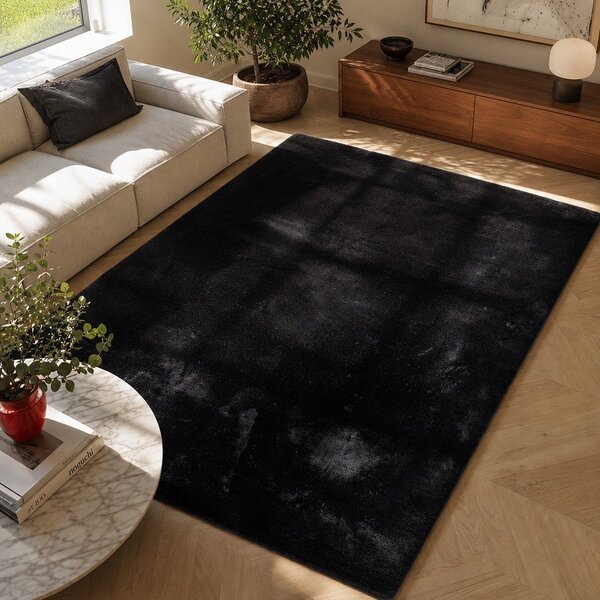 Črna preproga Universal Fox Liso, 80 x 150 cm