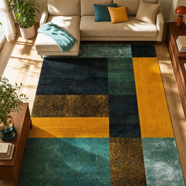 Rumena/modra preproga 120x170 cm Pandora Pablo – Universal