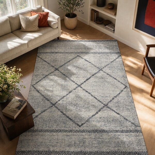 Siva preproga Universal Kasbah Gris, 133 x 190 cm