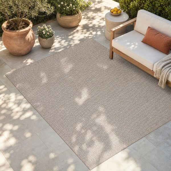 Siva zunanja preproga NORTHRUGS Coin, 80 x 150 cm