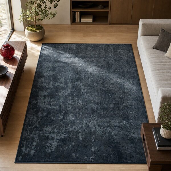 Modra preproga iz viskoze Universal Margot Azul, 140 x 200 cm