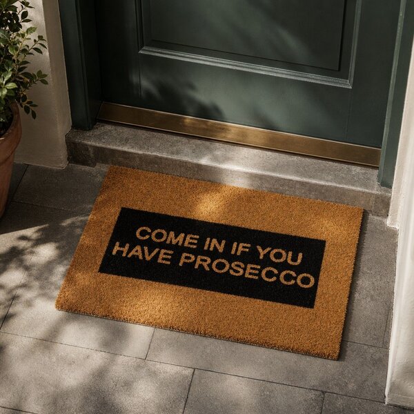 Predpražnik iz naravnih kokosovih vlaken Artsy Doormats In If you Have Prosecco Glitter, 40 x 60 cm