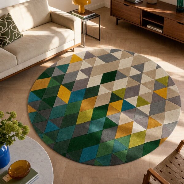 Volnena preproga Flair Rugs Prism, ⌀ 160 cm