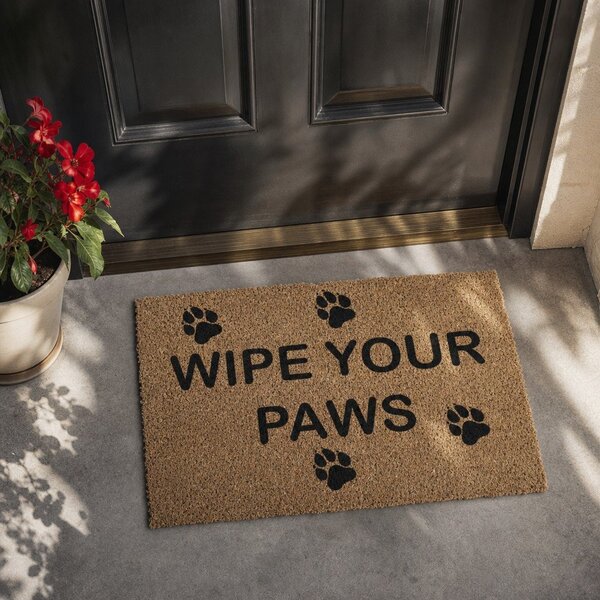 Predpražnik iz kokosovih vlaken 40x60 cm Wipe Your Paws – Artsy Doormats