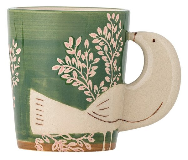 Zelena keramična skodelica za kapučino 260 ml Hezha – Bloomingville