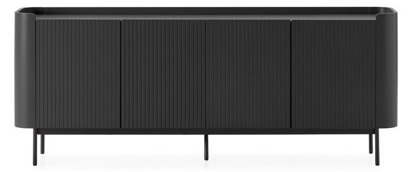 Črna komoda 200x80x40 cm Willa – MOME
