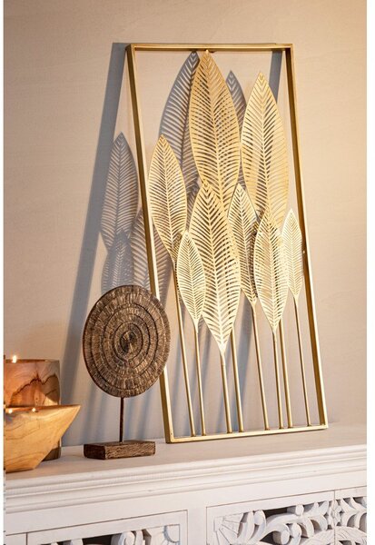 Kovinska stenska dekoracija 52,5x95 cm Adhira – Bizzotto