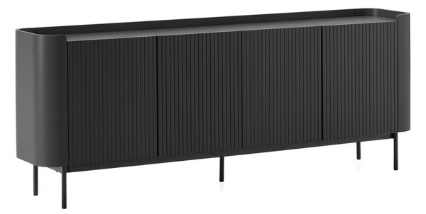 Črna komoda 200x80x40 cm Willa – MOME