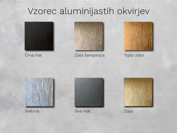 Kopalniška LED ogledalo v okvirju M2