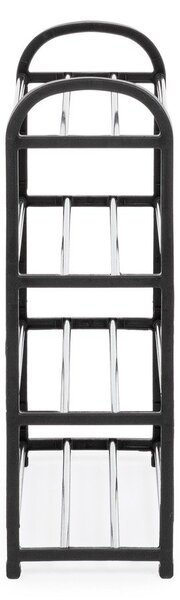 Črno plastično stojalo za čevlje 50,5x57x19 cm Hallfrid – Yes Everyday