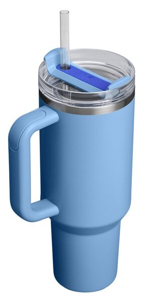 Modra termovka s slamico iz nerjavečega jekla 1,18 l Quencher H2.O FlowState™ Tumbler Blue Sky – Stanley