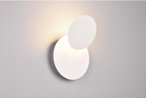 Bela LED stenska svetilka Mio – Trio