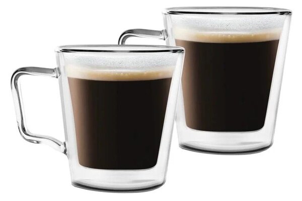 Komplet 2 dvostenskih skodelica Vialli Design Joey, 250 ml