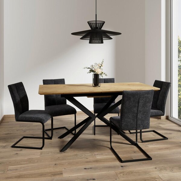 Bessagi Home Nihajni Stol Colien, Temno Siva