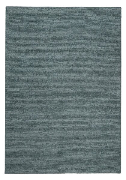 Prašno modra ročno tkana volnena preproga 120x170 cm Harris Boucle – Flair Rugs