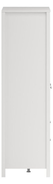 Bela garderobna omara z ogledalom 150x199x58 cm Madrid – Tvilum