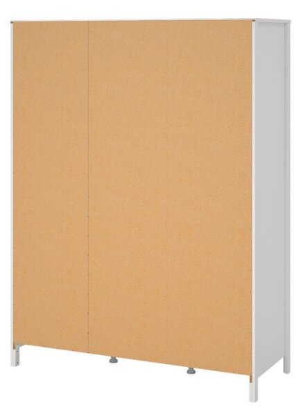 Bela garderobna omara z ogledalom 150x199x58 cm Madrid – Tvilum