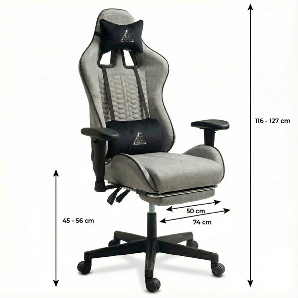 JAKS Gaming stol črni eko usnje EvoChair