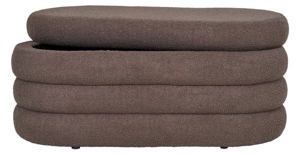 Rjava klop iz tkanine bouclé Dartford – House Nordic