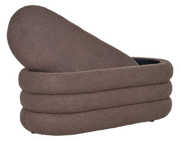 Rjava klop iz tkanine bouclé Dartford – House Nordic