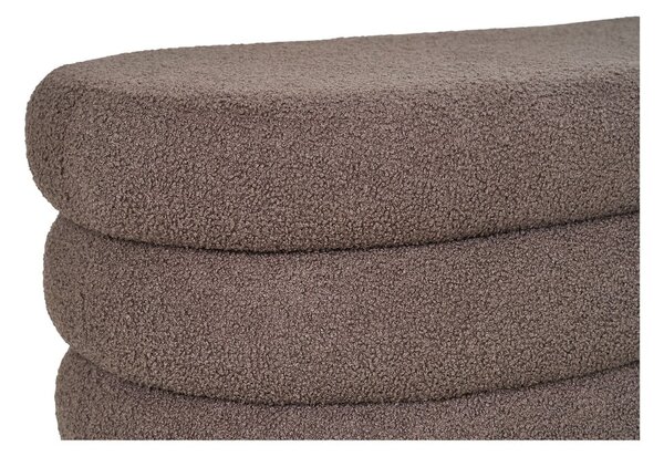 Rjava klop iz tkanine bouclé Dartford – House Nordic